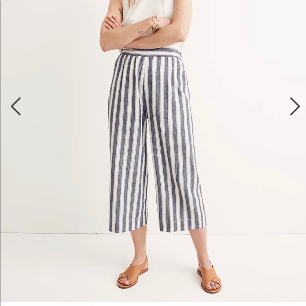 Madewell Huston Pull-On Pants in Stripe